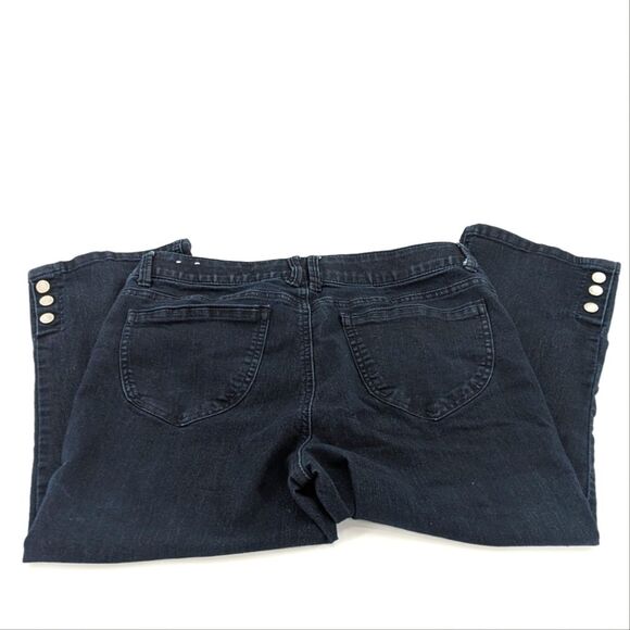 Liz Claiborne Dana Buchman Casual Capri Ankle Pants Navy Brown Bundle Size 10 - Picture 5 of 9